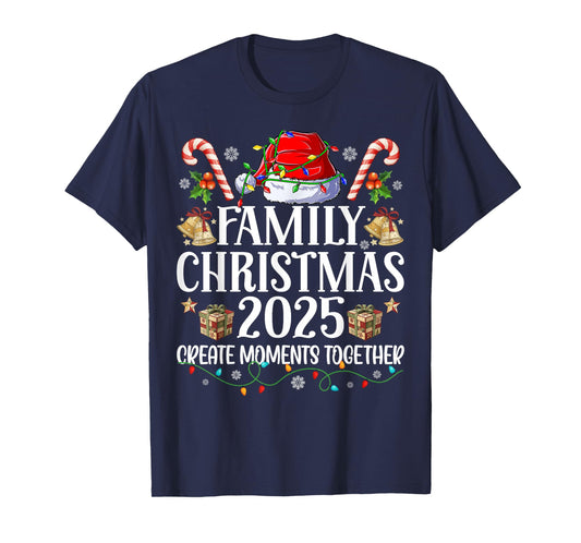 Family Christmas 2025 Group Matching Xmas Patchwork Pajamas T-Shirt