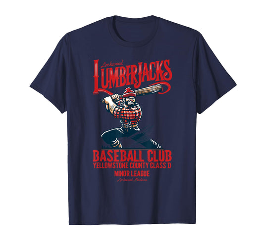 Lockwood Lumberjacks Retro Minor League Baseball Team T-Shirt