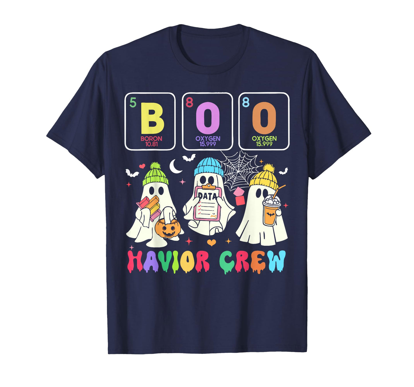 Chemistry Boo Havior Crew Behavior Analyst Halloween T-Shirt