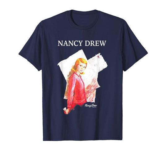 Nancy Drew Nancy's Mysterious Letter Vintage Chest Poster T-Shirt