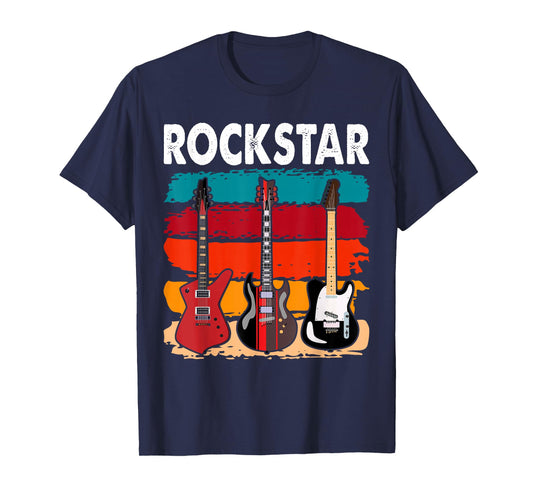 Rockstar Kids Vintage Guitar T-Shirt