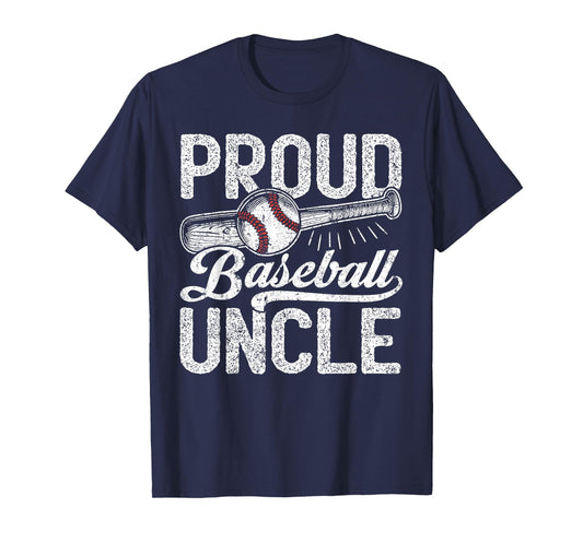 Uncle Baseball Men, Vintage Proud Baseball Uncle T-Shirt