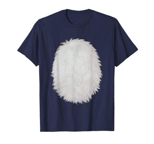White Belly Costume DIY Cosplay Panda Bear Cat Skunk Deer T-Shirt