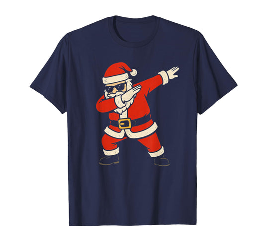 Dabbing Santa Claus Funny Christmas Boys Kids Girls Xmas Dab T-Shirt