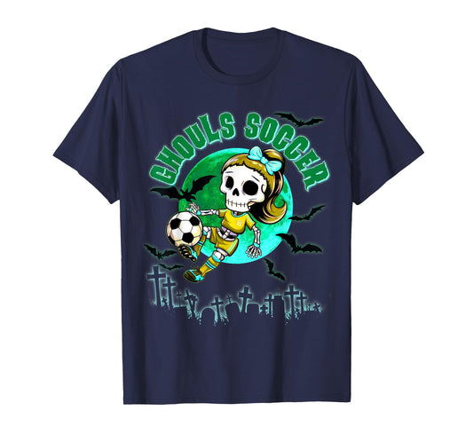 Soccer Ghoul Halloween for Girls & Teens October Spooky T-Shirt