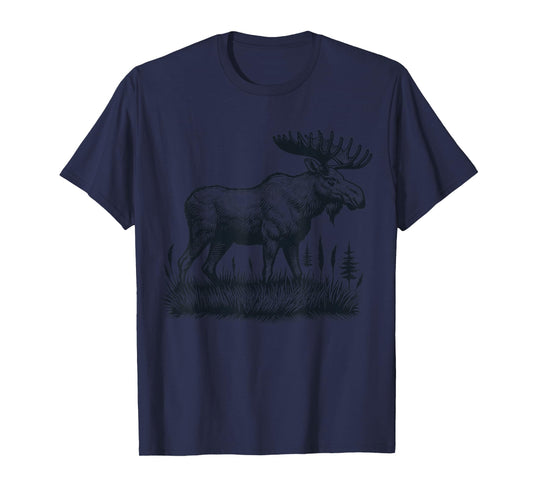 Moose Vintage Animal Moose T-Shirt