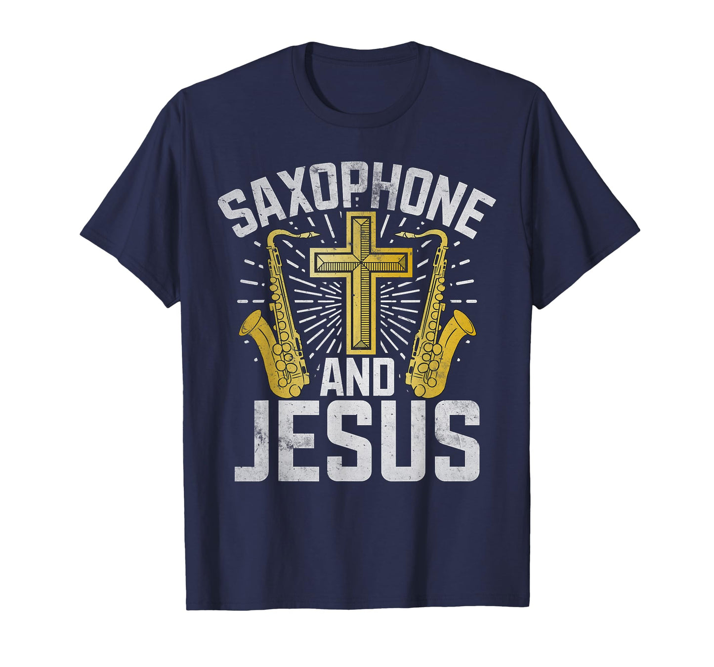 Saxophone and Jesus Saxophone T-Shirt