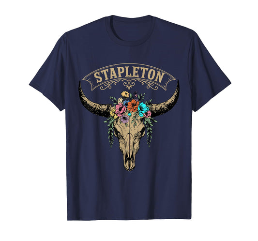 Vintage Stapleton Last Name Personalized Stapleton Flower T-Shirt