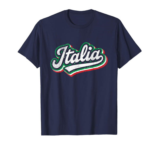 Italia Flag Italian Italy Italiano Souvenir Family Heritage T-Shirt