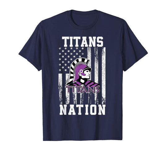 El Paso Gridley Titans Logo Nation HS T-Shirt