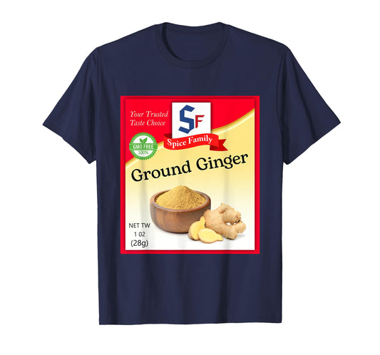 Ground Ginger Condiment Costume Holiday Spice Group Costumes T-Shirt