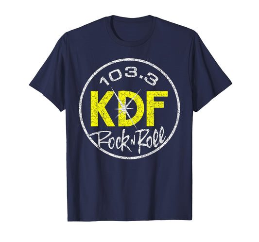 Vintage Graphic 103 KDF Retro Music Rock & Roll Lover Gift T-Shirt