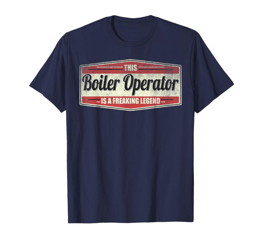 Funny Profession Quote Vintage Boiler Operator T-Shirt