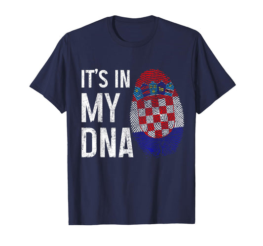 Croatia It's In My DNA Croatian Flag Pride Heritage T-Shirt
