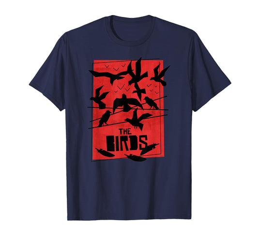 The Birds Alfred Hitchcock Abstract T-Shirt