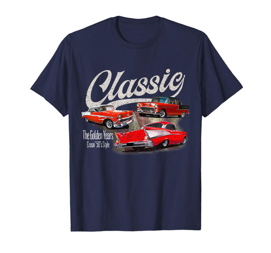 55 56 57 Chevys Bel air Truck TriFive vintage cars T-Shirt