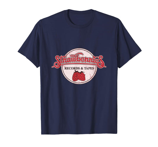 Strawberries Records & Tapes Defunct Music Store Nostalgic T-Shirt