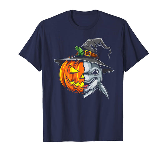 Dolphin Pumpkin Jack O Lantern Halloween Kids Mens Womens T-Shirt