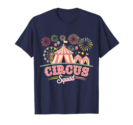 Circus Squad Matching Birthday Circus Staff T-Shirt