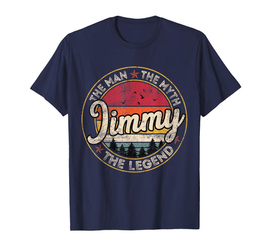 Jimmy The Man The Myth The Legend Personalized Name T-Shirt