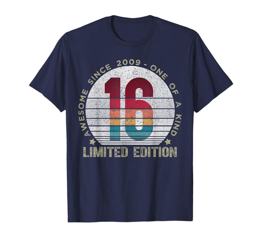 16 Year Old Gifts Vintage 2009 Limited Edition 16th Birthday T-Shirt