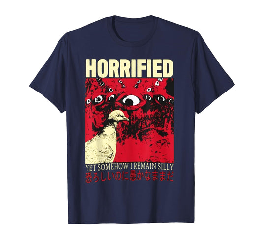 Horrified Pigeon japanese T-Shirt