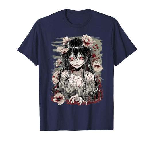 Horror Anime Girl Manga Creepy Japanese Kawaii Aesthetic T-Shirt
