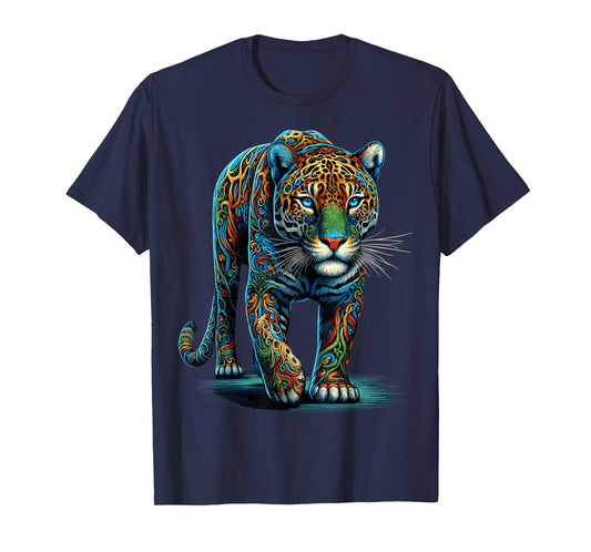 Jaguar Colorful Animal Zoo Jaguars T-Shirt