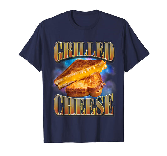 Grilled Cheese Food Lover Funny Gag Weird Meme 90s Trendy T-Shirt