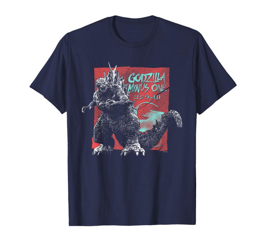 Godzilla Minus One Vintage Torn Movie Ad Godzilla Movie T-Shirt