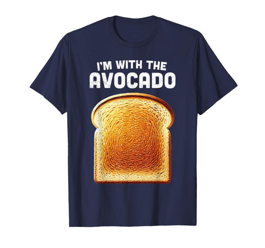 Im With Avocado Shirt Toast Matching Funny Halloween Costume T-Shirt