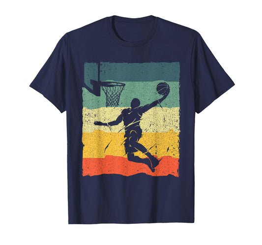 Cool Basketball Art For Men Women Vintage Basketball Player T-Shirt