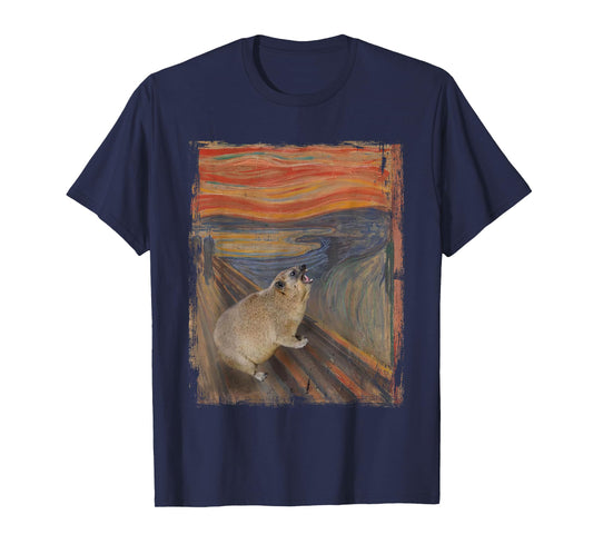 Hyrax Scream Meme Vintage Awawa Hyrax Lover T-Shirt