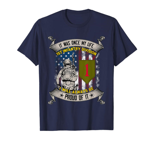 1st Infantry Division Veteran Fort Riley Kansas Vintage Tee T-Shirt