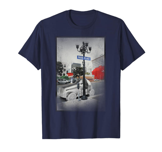 Monopoly Game Piece Car Park Place Vintage Picture Poster T-Shirt
