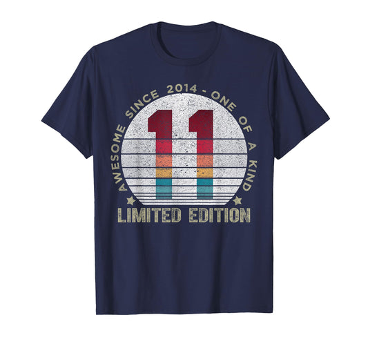11 Year Old Gifts Vintage 2014 Limited Edition 11th Birthday T-Shirt