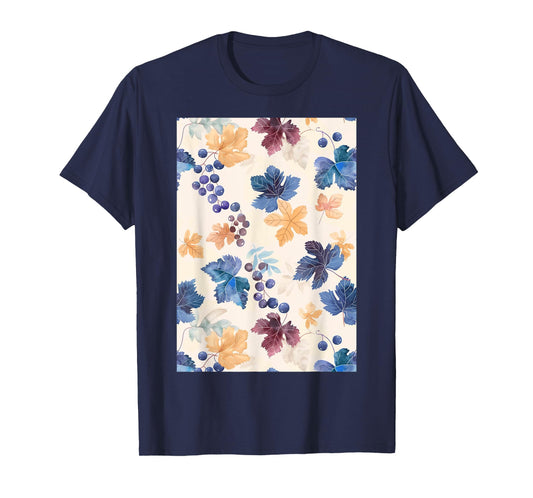 Vintage Pattern Art Grape T-Shirt