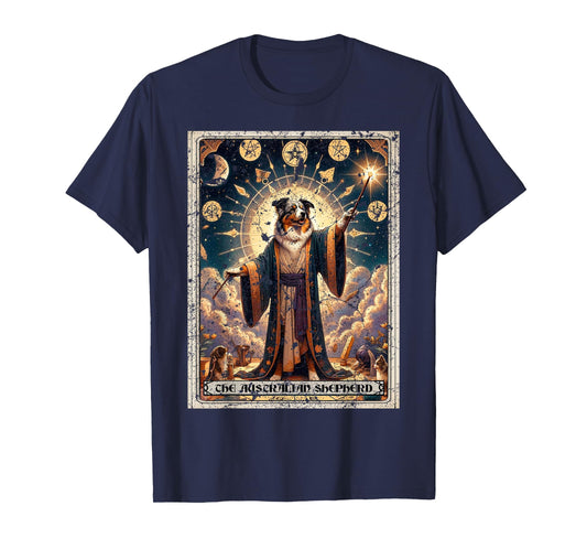 Australian Shepherd Tarot Card Dog T-Shirt