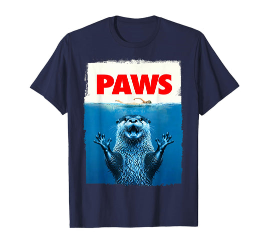 Paws Otter Funny Otter Lover Gifts For Men Women Kid Teen T-Shirt