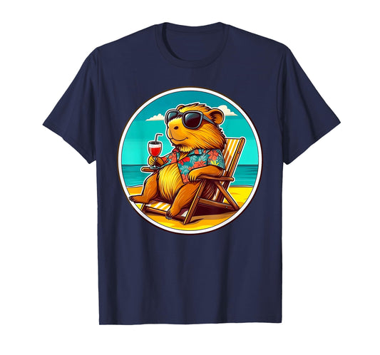 Cool Capybara Funny Capy Lover Men Women Teen Boys Kids T-Shirt