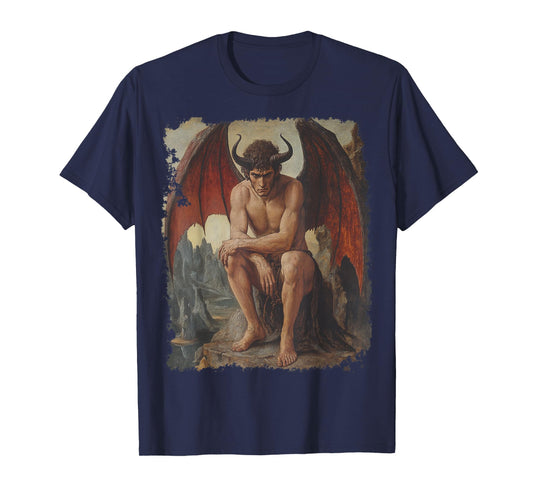 Renaissance Art Devil Graphic Tee T-Shirt