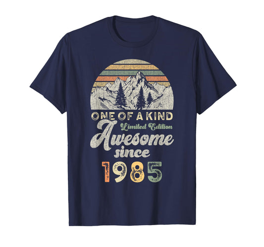 Awesome Since 1985 Birthday 40 Years Mountains T-Shirt