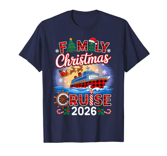 Family Christmas Cruise 2026 Matching Family Cruise Holiday T-Shirt