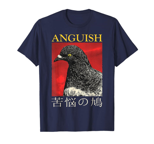 Vintage Anguish Pigeon Japanese T-Shirt