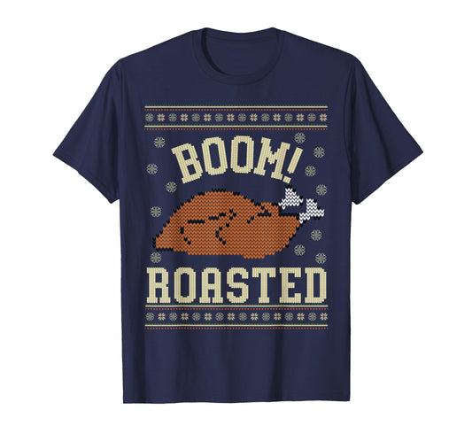 Boom Roasted Turkey Ugly Thanksgiving Sweater Men Women Kids T-Shirt