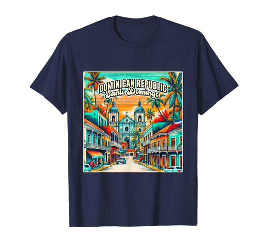 Santo Domingo Shirt Dominican Republic Family Trip Retro T-Shirt