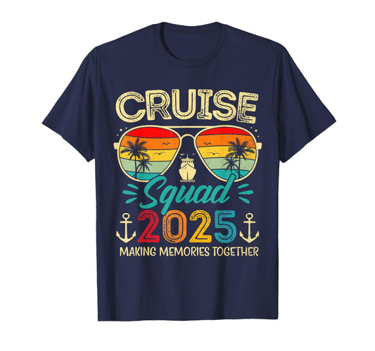 Cruise Squad 2025 Family Group Matching Summer Vacation T-Shirt