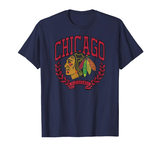 Chicago Blackhawks Vintage Victory White Officially Licensed T-Shirt