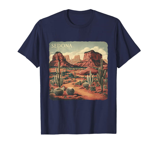 Retro Sedona Arizona Vintage Road Trip Outdoors Graphic T-Shirt