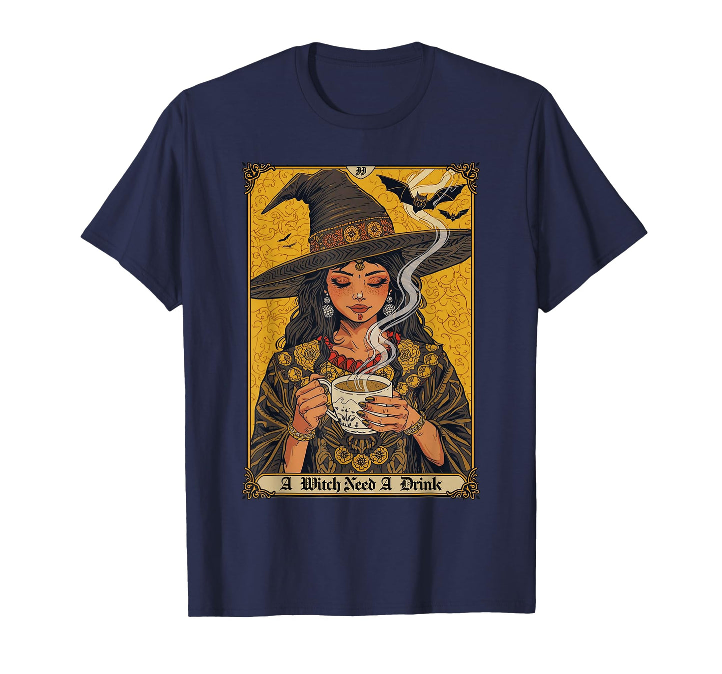 Vintage Halloween Witch Pumpkin Spice Latte Syrup Creamer T-Shirt